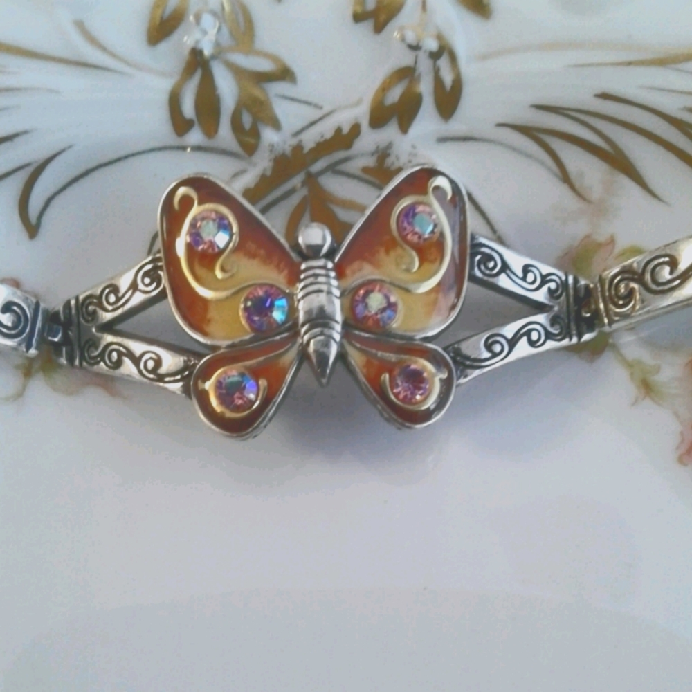 Brighton RARE retired Papillion bangle bracelet